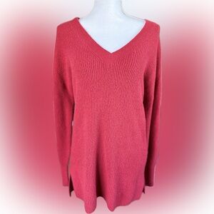 Red Halogen oversized sweater